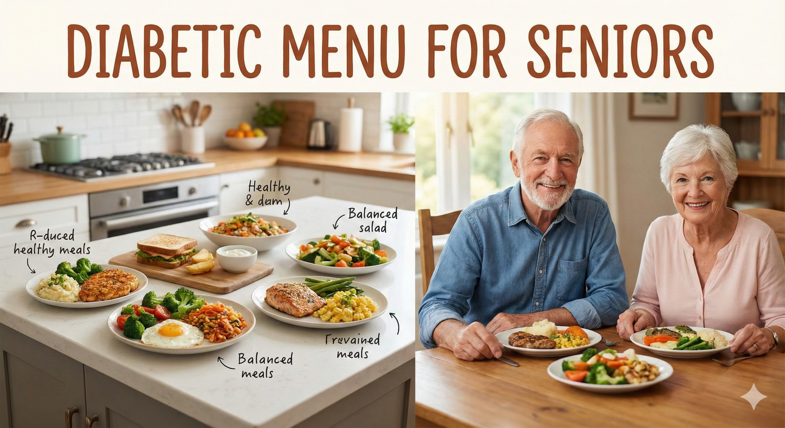 Diabetic menu designed for seniors
