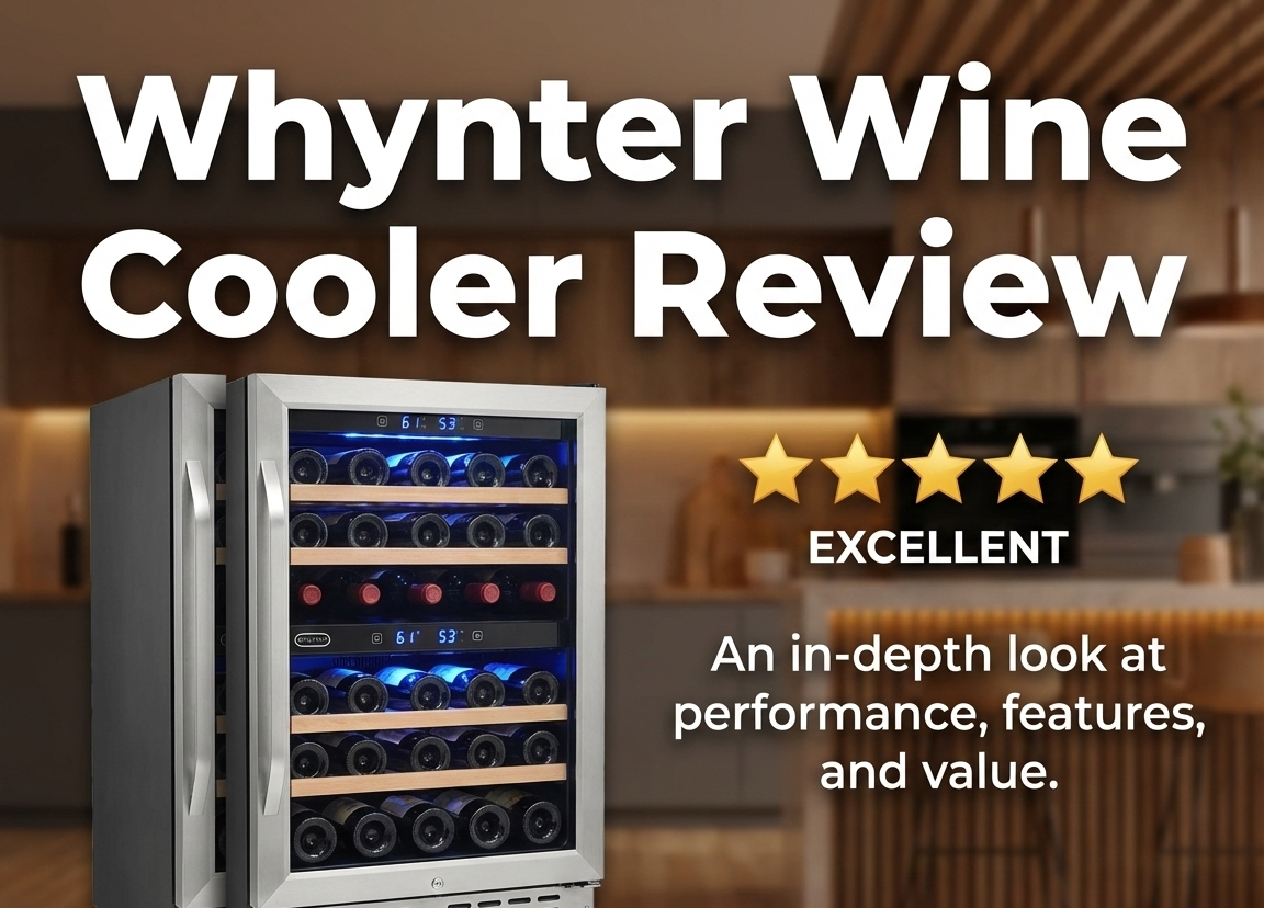 Whynter Wine Cooler Filled with Red and White Wines