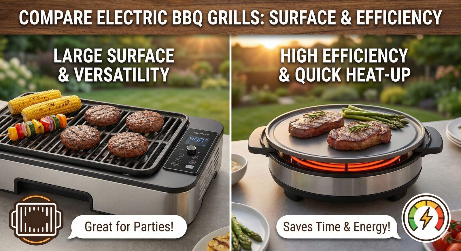 The Weber Q 2400 electric barbecue grill searing steaks