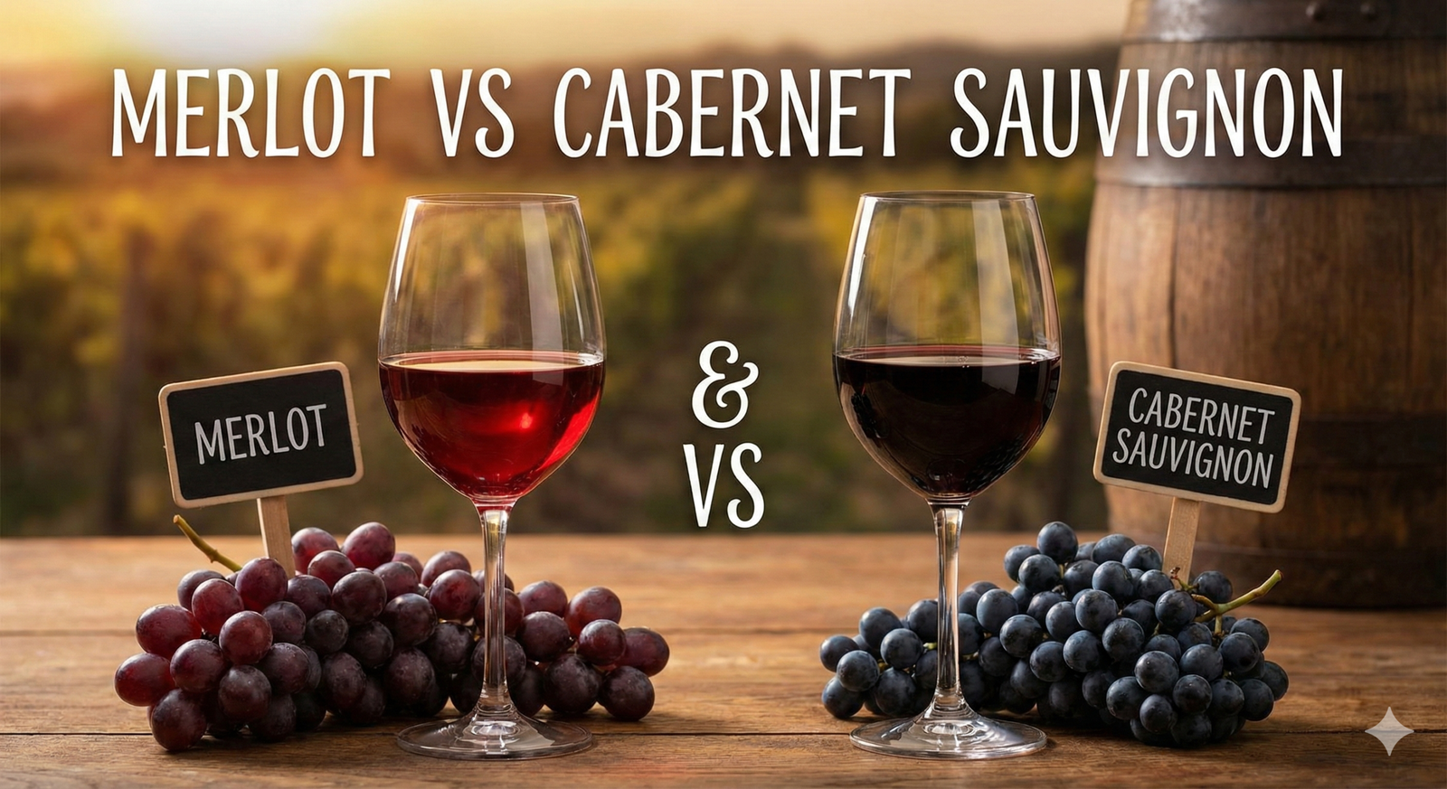 Merlot vs Cabernet Sauvignon comparison